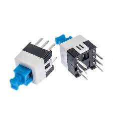 6 Pin Push Lock Button Switch 7x7 DPDT  PCB Mount Latching Switch in Pakistan Faisalabad